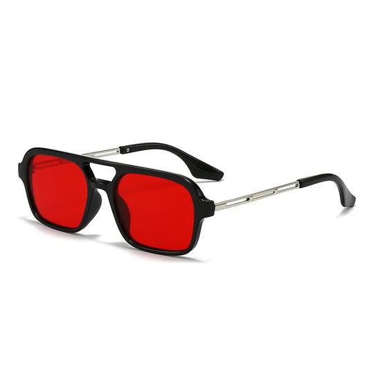 Vintage Metal Frame Square Sunglasses For Women Men Brand Black Rectangle Cool Sunglasses Polygon Sun Glasses for Male Female ﻿